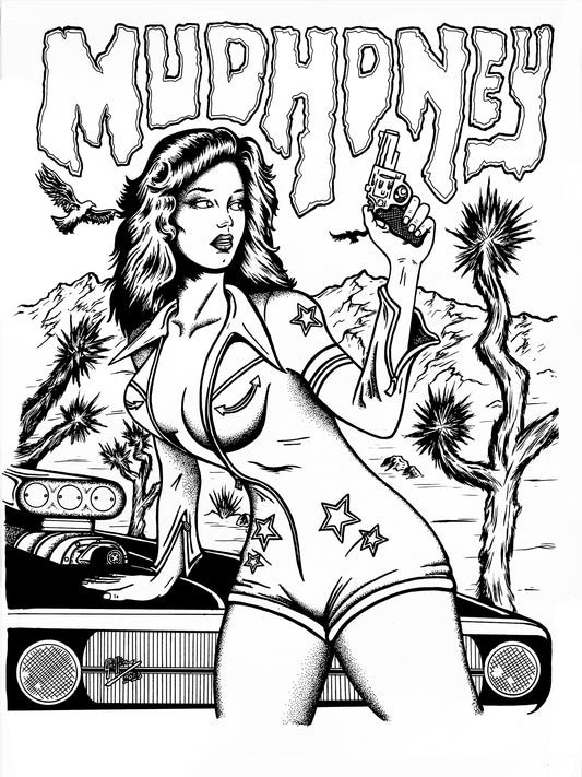 Mudhoney Poster Original Pen & Ink Artwork